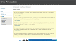 Desktop Screenshot of greatpersonalities.com